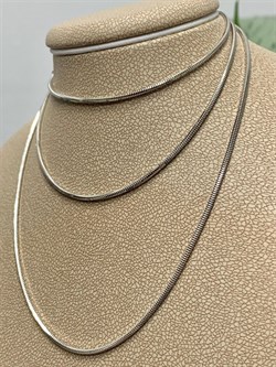 *Цепь р.70 Змейка арт. 2108R120L70-707 (Вес 4,30 г) - фото 300281 *Цепь р.70 Змейка арт. 2108R120L70-707 (Вес 4,30 г) - фото 300281