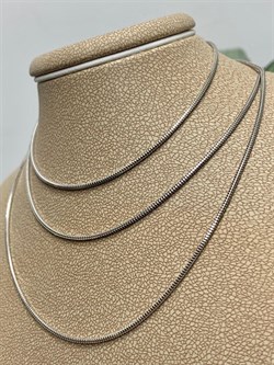 *Цепь р.80 Змейка арт. 2108R120L80-168 (Вес 4,64 г) - фото 300342 *Цепь р.80 Змейка арт. 2108R120L80-168 (Вес 4,64 г) - фото 300342