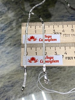 *Цепь р.50 Лента плоская арт. 5249R149452L50-164 Вес 5,41 г - фото 300543 *Цепь р.50 Лента плоская арт. 5249R149452L50-164 Вес 5,41 г - фото 300543