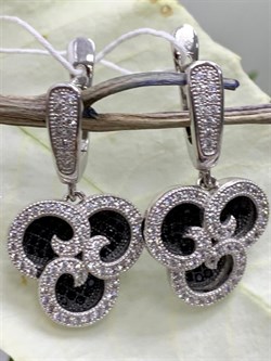 *Серьги Фианит Микс Микро Вставки арт. 4851R65173Wer-274 Вес 7 г - фото 301045