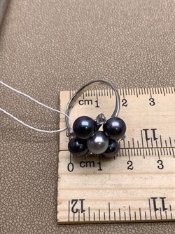 *Кольцо р.19,5 Жемчуг Микс д.7*7,5мм арт. 1.0106.0.b-230 Вес 5,04 г - фото 301124