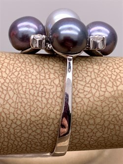 *Кольцо р.19,5 Жемчуг Микс д.7*7,5мм арт. 1.0106.0.b-230 Вес 5,04 г - фото 301128