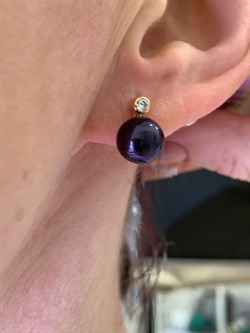 *Серьги Черный Жемчуг д. 9-9,5 цв Красное арт. 2.0051.0.b-294 Вес 4,76 г - фото 301345 *Серьги Черный Жемчуг д. 9-9,5 цв Красное арт. 2.0051.0.b-294 Вес 4,76 г - фото 301345