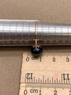 *Кольцо р.18 Черный Жемчуг д. 9-9,5 цв Красное арт. 1.0239.0.b-801 Вес 2,6 г - фото 301356 *Кольцо р.18 Черный Жемчуг д. 9-9,5 цв Красное арт. 1.0239.0.b-801 Вес 2,6 г - фото 301356