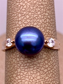 *Кольцо р.17 Черный Жемчуг д.8,5-9 цв Красное арт. 1.0841.0.b-995 Вес 2,67 г - фото 301402