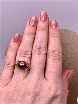 *Кольцо р.16,5 Шоколадный Жемчуг д.9-9,5 цв Красное д.9-9,5 арт. 1.0245.0.b-384 Вес 3,01 г - фото 301417 *Кольцо р.16,5 Шоколадный Жемчуг д.9-9,5 цв Красное д.9-9,5 арт. 1.0245.0.b-384 Вес 3,01 г - фото 301417