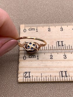 *Кольцо р.18 Шоколадный Жемчуг д.9-9,5 цв Красное арт. 1.0946.0.b-705 Вес 2,2 г - фото 301433