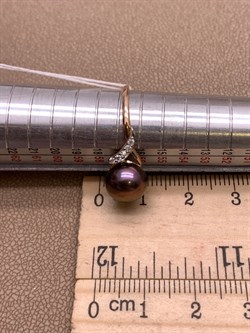 *Кольцо р.18 Шоколадный Жемчуг д.9-9,5 цв Красное арт. 1.0946.0.b-705 Вес 2,2 г - фото 301439