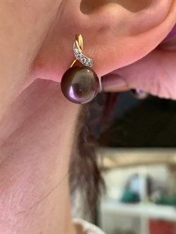 *Серьги Шоколадный Жемчуг д.9-9,5 цв Красное арт. 2.0946.0.b-729 Вес 4,13 г - фото 301443 *Серьги Шоколадный Жемчуг д.9-9,5 цв Красное арт. 2.0946.0.b-729 Вес 4,13 г - фото 301443