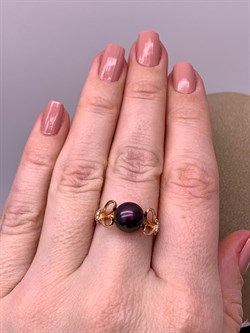 *Кольцо р.17 Шоколадный Жемчуг д.8-8,5 цв Красное арт. 1.0247.0.b-744 Вес 3,06 г - фото 301453 *Кольцо р.17 Шоколадный Жемчуг д.8-8,5 цв Красное арт. 1.0247.0.b-744 Вес 3,06 г - фото 301453