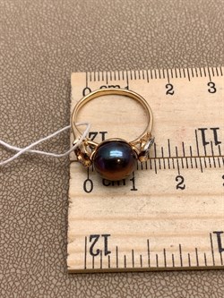 *Кольцо р.16 Шоколадный Жемчуг д.9-9,5 цв Красное арт. 1.0243.0.b-259 Вес 2,87 г - фото 301464 *Кольцо р.16 Шоколадный Жемчуг д.9-9,5 цв Красное арт. 1.0243.0.b-259 Вес 2,87 г - фото 301464