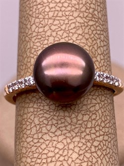 *Кольцо р.18 Шоколадный Жемчуг д.10-10,5 цв Красное д.10-10,5 арт. 1.0815.0.b-414 Вес 3,1 г - фото 301492 *Кольцо р.18 Шоколадный Жемчуг д.10-10,5 цв Красное д.10-10,5 арт. 1.0815.0.b-414 Вес 3,1 г - фото 301492