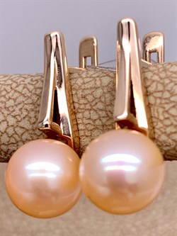 *Серьги Розовый Жемчуг д.8-8,5 цв Красное арт. 02-2-635-5700-010-086 Вес 3,79 г - фото 301616 *Серьги Розовый Жемчуг д.8-8,5 цв Красное арт. 02-2-635-5700-010-086 Вес 3,79 г - фото 301616