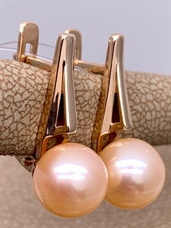 *Серьги Розовый Жемчуг д.8-8,5 цв Красное арт. 02-2-635-5700-010-086 Вес 3,79 г - фото 301617 *Серьги Розовый Жемчуг д.8-8,5 цв Красное арт. 02-2-635-5700-010-086 Вес 3,79 г - фото 301617