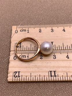 *Кольцо р.17,5 Белый Жемчуг д.10-10,5 цв Красное арт. 01-2-814-0500-010-070 Вес 3,22 г - фото 301676 *Кольцо р.17,5 Белый Жемчуг д.10-10,5 цв Красное арт. 01-2-814-0500-010-070 Вес 3,22 г - фото 301676