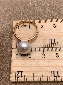 *Кольцо р.17,5 Белый Жемчуг д.10-10,5 цв Красное арт. 01-2-814-0500-010-070 Вес 3,22 г - фото 301677 *Кольцо р.17,5 Белый Жемчуг д.10-10,5 цв Красное арт. 01-2-814-0500-010-070 Вес 3,22 г - фото 301677