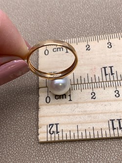 *Кольцо р.17,5 Белый Жемчуг д.10-10,5 цв Красное арт. 01-2-814-0500-010-070 Вес 3,22 г - фото 301679 *Кольцо р.17,5 Белый Жемчуг д.10-10,5 цв Красное арт. 01-2-814-0500-010-070 Вес 3,22 г - фото 301679