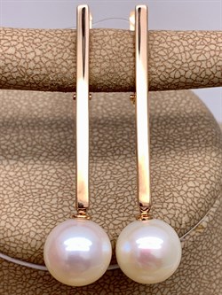 *Серьги Белый Жемчуг д.10-10,5 цв Красное арт. 02-2-813-0500-010-365 Вес 5,76 г - фото 301690 *Серьги Белый Жемчуг д.10-10,5 цв Красное арт. 02-2-813-0500-010-365 Вес 5,76 г - фото 301690