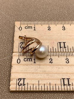 *Серьги Белый Жемчуг д.8-8,5 цв Красное арт. 02-2-113-0500-010-225 Вес 4,04 г - фото 301752 *Серьги Белый Жемчуг д.8-8,5 цв Красное арт. 02-2-113-0500-010-225 Вес 4,04 г - фото 301752