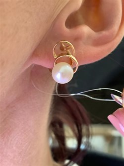 *Серьги Белый Жемчуг д.8-8,5 цв Красное арт. 02-2-113-0500-010-225 Вес 4,04 г - фото 301754 *Серьги Белый Жемчуг д.8-8,5 цв Красное арт. 02-2-113-0500-010-225 Вес 4,04 г - фото 301754