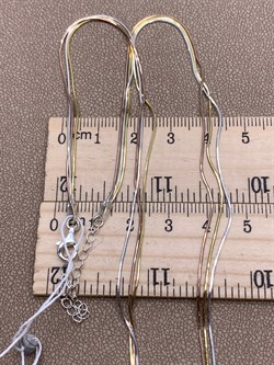 *Цепь р.45-50 Снейк арт. 180823YZS010L45-561 Вес 5,1 г - фото 302647