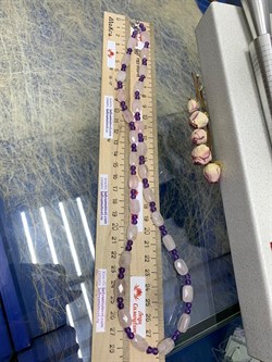 *Бусы р.60 д.4-8-12 Розовый Кварц Аметист арт. 3980032615-60-538 вес 30,75 гр - фото 302957 *Бусы р.60 д.4-8-12 Розовый Кварц Аметист арт. 3980032615-60-538 вес 30,75 гр - фото 302957