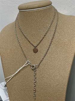 *Цепь р.40-45 Якорная роло с подвеской сердце арт. 0382R02503L40-491 Вес 3,13 г - фото 303257 *Цепь р.40-45 Якорная роло с подвеской сердце арт. 0382R02503L40-491 Вес 3,13 г - фото 303257