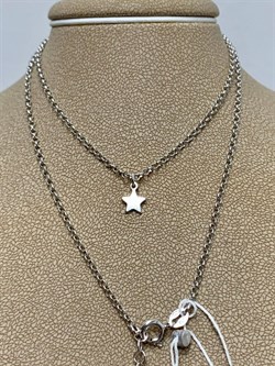 *Цепь р.35-40 Фантазия Роло с подвеской Звезда арт. 0382R02502L35-485 Вес 2,77 г - фото 303406 *Цепь р.35-40 Фантазия Роло с подвеской Звезда арт. 0382R02502L35-485 Вес 2,77 г - фото 303406