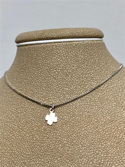 *Цепь р.40-45 Инфинити коробочка Венецианская с подвеской Четырехлистник арт. 0382R01505L40-011 Вес 2,2 г - фото 303425 *Цепь р.40-45 Инфинити коробочка Венецианская с подвеской Четырехлистник арт. 0382R01505L40-011 Вес 2,2 г - фото 303425