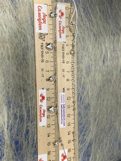 *Цепь р.35-40 Перлина с подвесками сердца арт. 0382R216L35-377 Вес 5,66 г - фото 303442 *Цепь р.35-40 Перлина с подвесками сердца арт. 0382R216L35-377 Вес 5,66 г - фото 303442