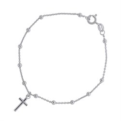 *Браслет р.19 Розарий с подвеской Роло гладкая шарики арт. 0300R16691L19-003, (Вес около 1,7 г) - фото 303456 *Браслет р.19 Розарий с подвеской Роло гладкая шарики арт. 0300R16691L19-003, (Вес около 1,7 г) - фото 303456