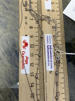 *Колье р.40 Фантазия 3 ряда Перлина Коробочка Якорная арт. 0323R003L40+814, (Вес 5,61 г) - фото 303496 *Колье р.40 Фантазия 3 ряда Перлина Коробочка Якорная арт. 0323R003L40+814, (Вес 5,61 г) - фото 303496