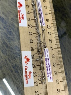 *Колье р.40 Фантазия 3 ряда Перлина Коробочка Якорная арт. 0323R003L40+814, (Вес 5,61 г) - фото 303498 *Колье р.40 Фантазия 3 ряда Перлина Коробочка Якорная арт. 0323R003L40+814, (Вес 5,61 г) - фото 303498