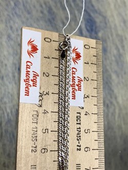 *Цепь р.50 Двойной ромб арт. 0404R050L50-486, (Вес 6,04 г) - фото 303565