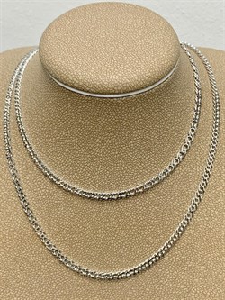 *Цепь р.50 Двойной ромб арт. 0404R050L50-486, (Вес 6,04 г) - фото 303569