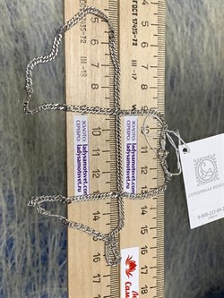 *Цепь р.45 Двойной ромб арт. 0404R050L45-050, (Вес 5,37 г) - фото 303576