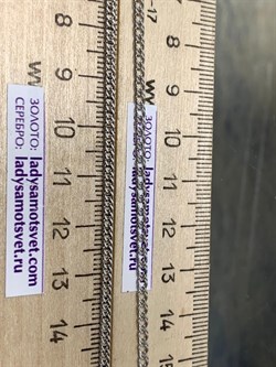 *Цепь р.55 Двойной ромб арт. 0404R040L55-501, (Вес 4,4 г) - фото 303659