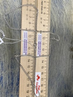 *Цепь р.55 Двойной ромб арт. 0404R040L55-501, (Вес 4,4 г) - фото 303660