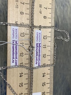 *Цепь р.55 Двойной ромб арт. 0404R040L55-501, (Вес 4,4 г) - фото 303661