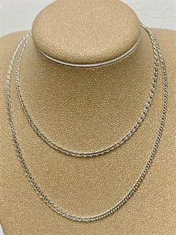 *Цепь р.55 Двойной ромб арт. 0404R040L55-501, (Вес 4,4 г) - фото 303663