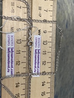 *Цепь р.45 Двойной ромб арт. 0404R040L45-814, (Вес 3,64 г) - фото 303682