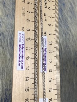 *Цепь р.40 Двойной ромб арт. 0404R040L40-272, (Вес 3,3 г) - фото 303690