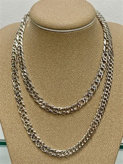 *Цепь р.55 Двойной ромб арт. 0408R100L55-877, (Вес 24,51 г) - фото 303791