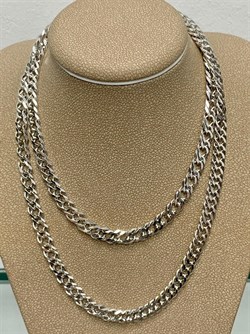 *Цепь р.50 Двойной ромб арт. 0408R100L50-185, (Вес 21,58 г) - фото 303801