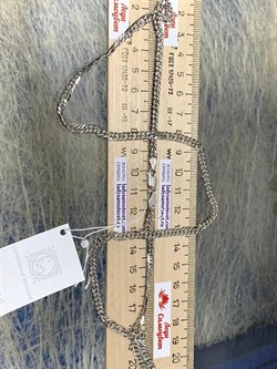 *Цепь р.60 Двойной ромб арт. 0408R080L60-426, (Вес 17,21 г) - фото 303812