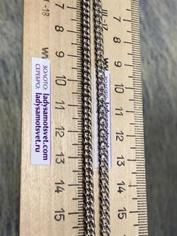 *Цепь р.50 Двойной ромб арт. 0408R080L50-516, (Вес 14,33 г) - фото 303829