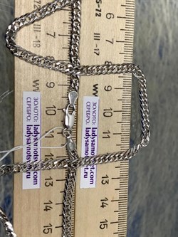 *Цепь р.50 Двойной ромб арт. 0408R080L50-516, (Вес 14,33 г) - фото 303831