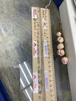 *Цепь р.90 арт. 074259R030L90-270, Роло плоская с шариками 3 мм (Вес 5 г) - фото 304129