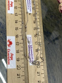 *Цепь р.70 арт. 074260R025L70-654 Роло плоская с шариками 2,5 мм (Вес 2,7 г) - фото 304170 *Цепь р.70 арт. 074260R025L70-654 Роло плоская с шариками 2,5 мм (Вес 2,7 г) - фото 304170