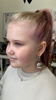 *Серьги Петли Шары арт. 37-СР1275-14 Вес 22,57 г - фото 304862